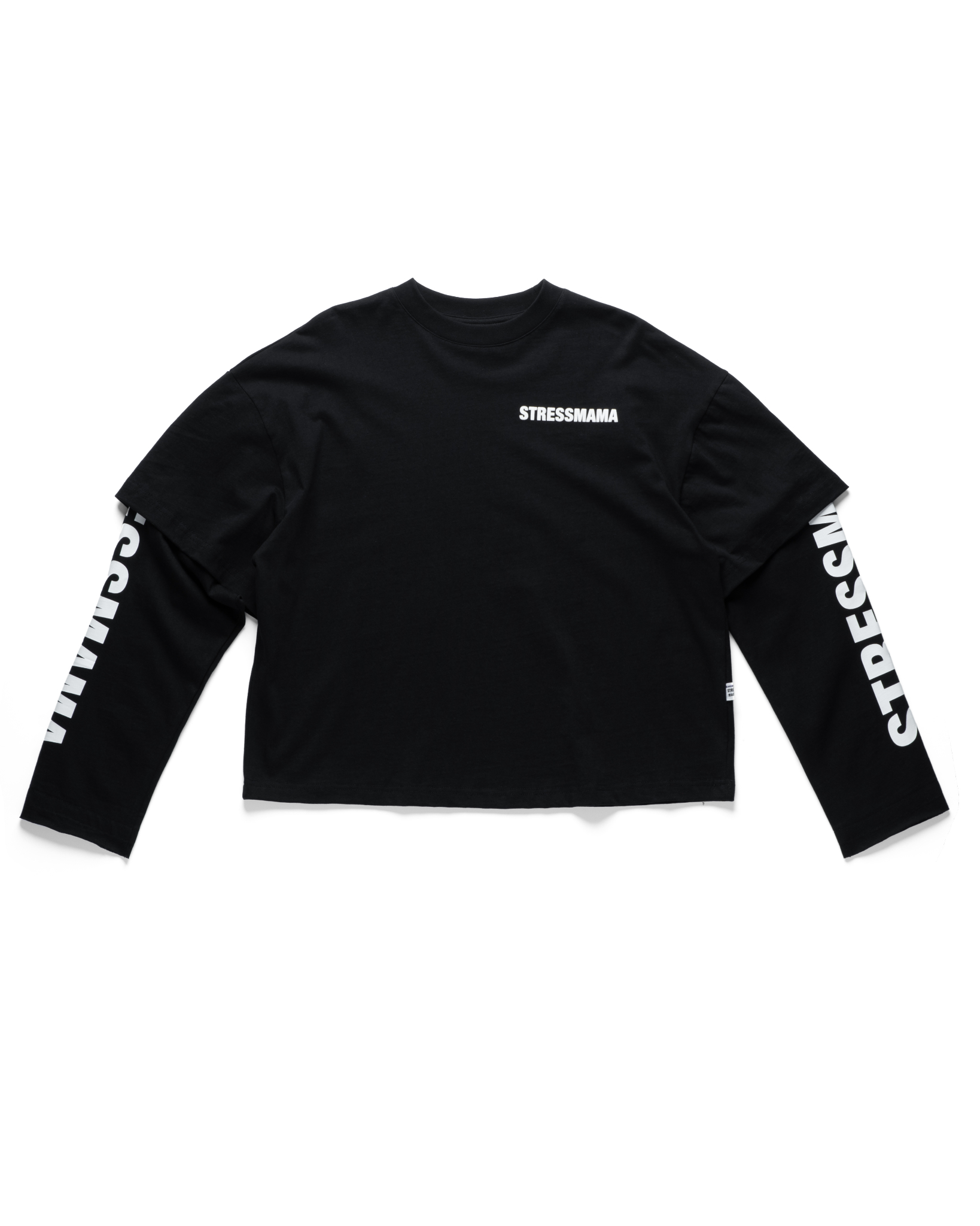 FALL24 DOUBLE-SLEEVED T-SHIRT - BLACK