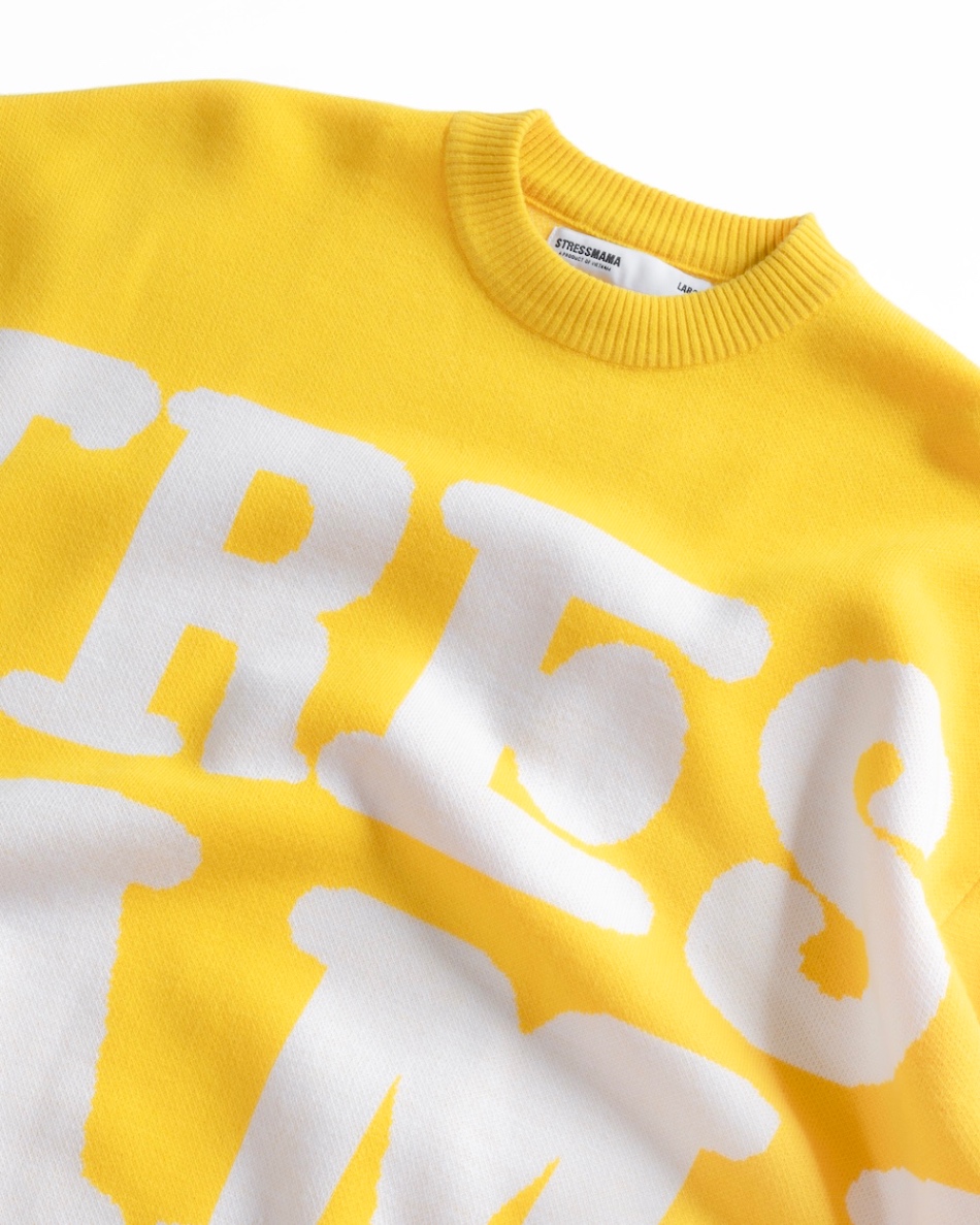 SSMA KNIT SWEATER - YELLOW