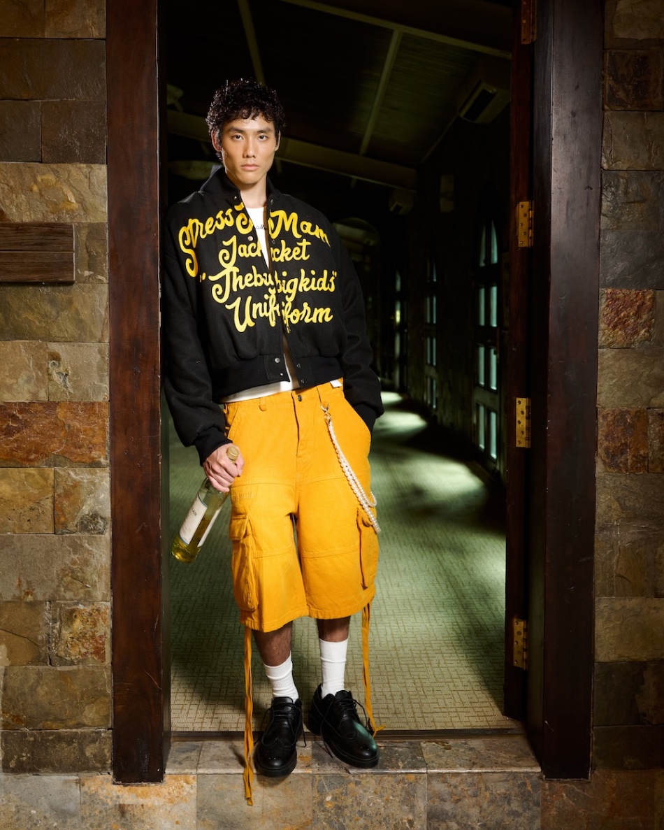 FW24 WASHED CARGO JORTS - YELLOW