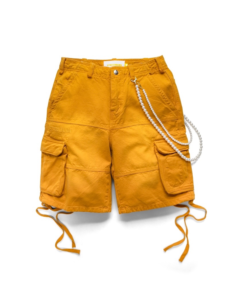 FW24 WASHED CARGO JORTS - YELLOW