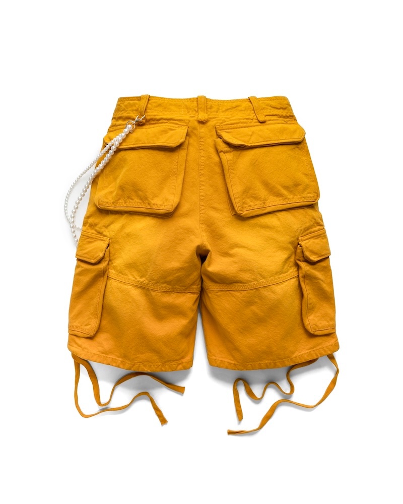 FW24 WASHED CARGO JORTS - YELLOW