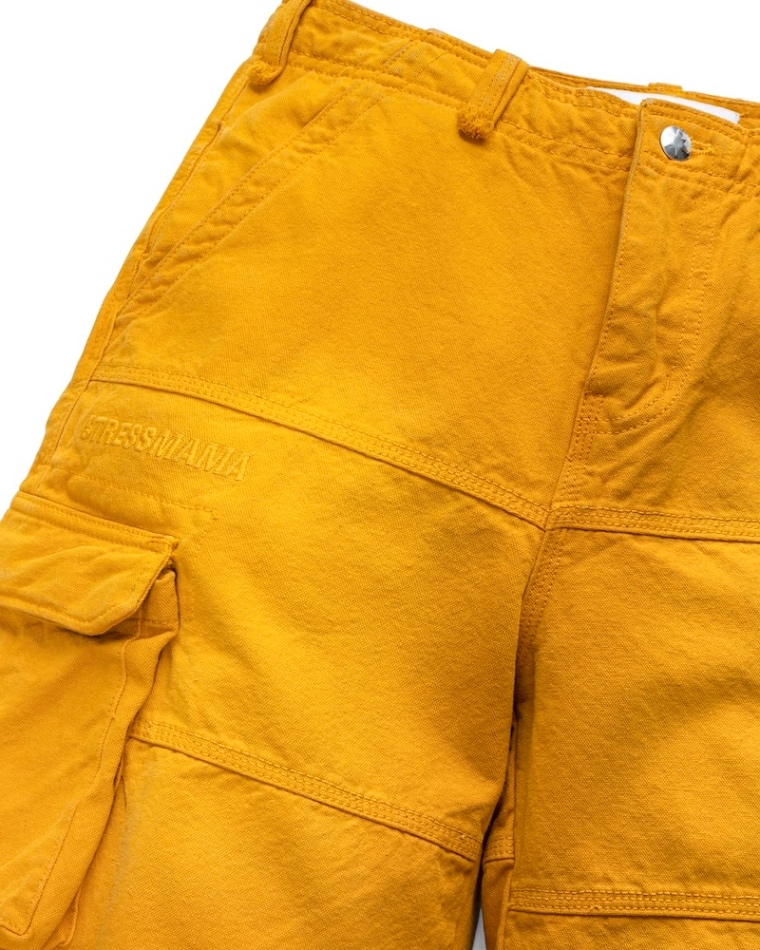 FW24 WASHED CARGO JORTS - YELLOW