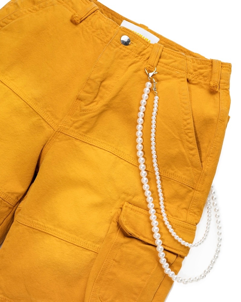 FW24 WASHED CARGO JORTS - YELLOW