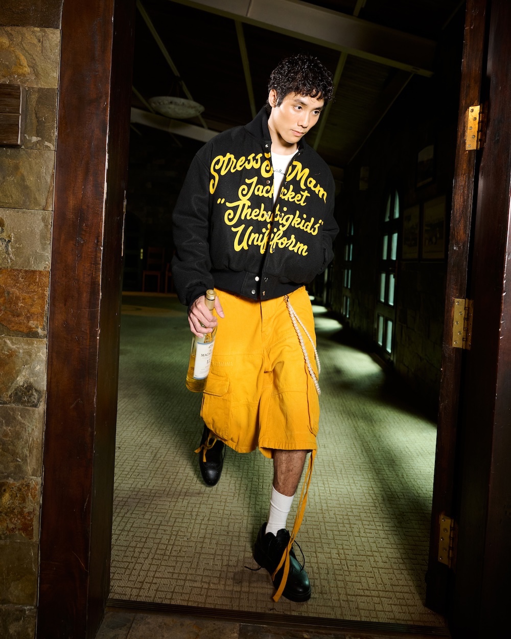 FW24 WASHED CARGO JORTS - YELLOW