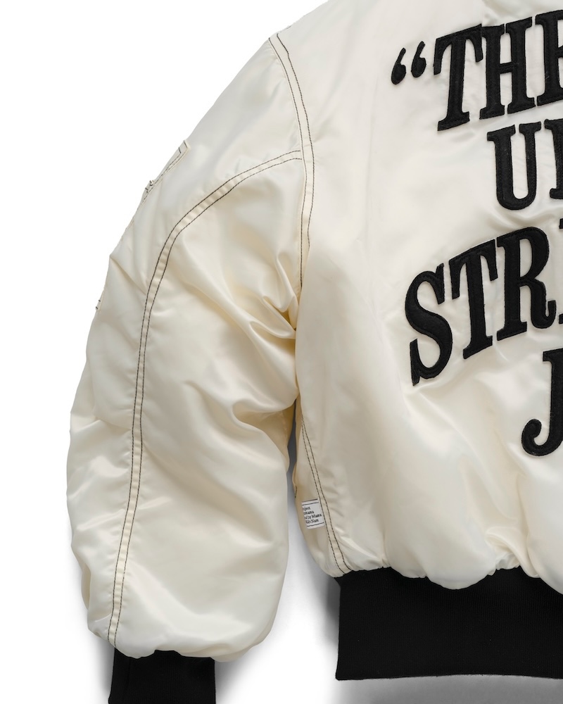 FW24 TBK BOMBER JACKET - WHITE