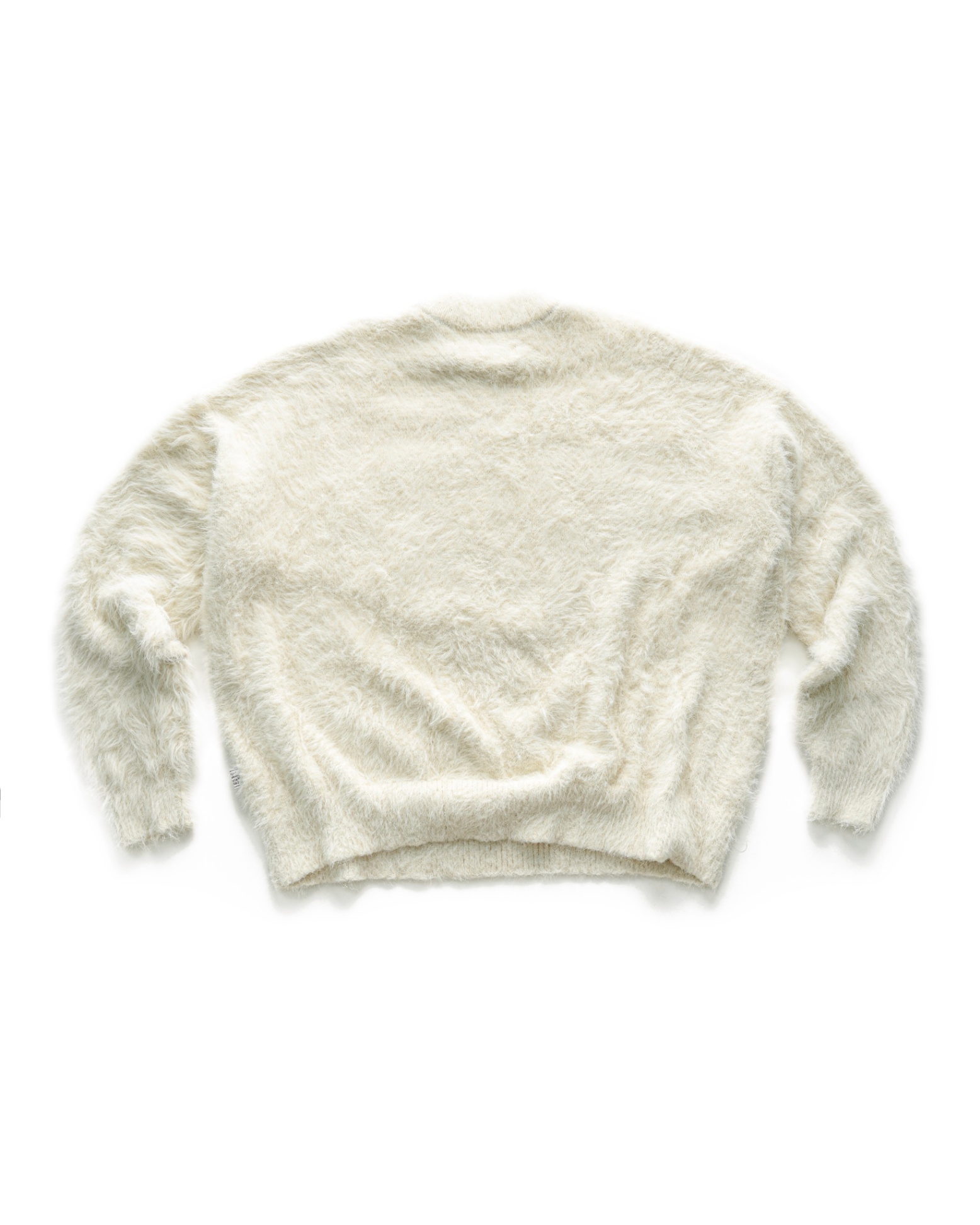 SSMA FUZZY KNIT SWEATER - WHITE