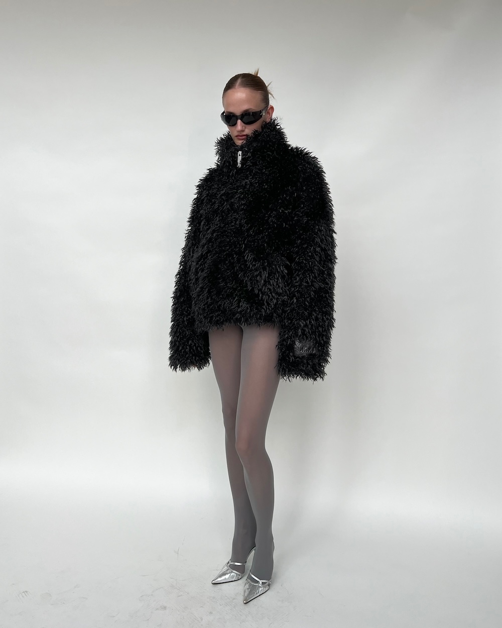 SSMA PLEASURE THORNS COAT - BLACK