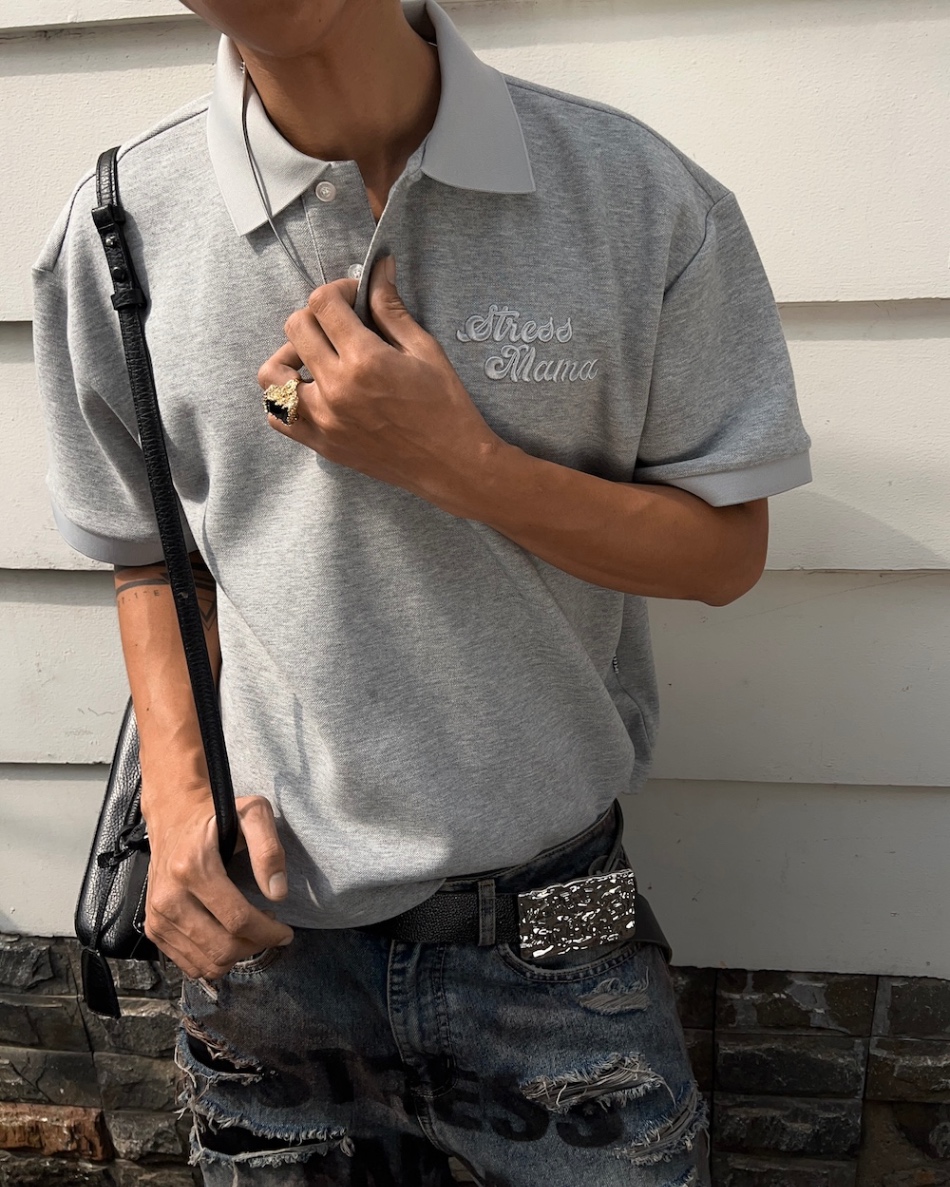 SSMA CORE POLO SHIRT - GRAY