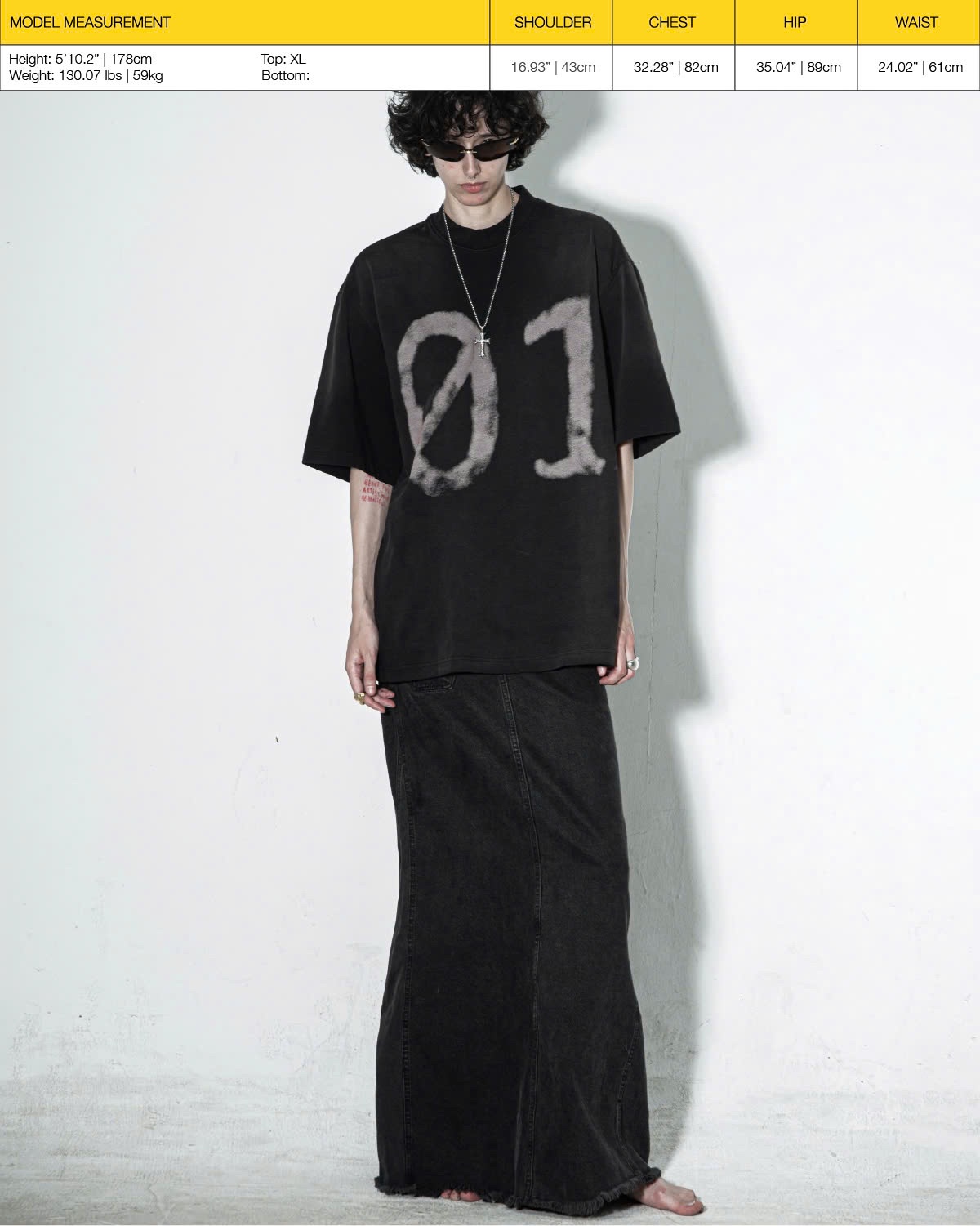 HOLIDAY24 01 WASHED T-SHIRT - BLACK