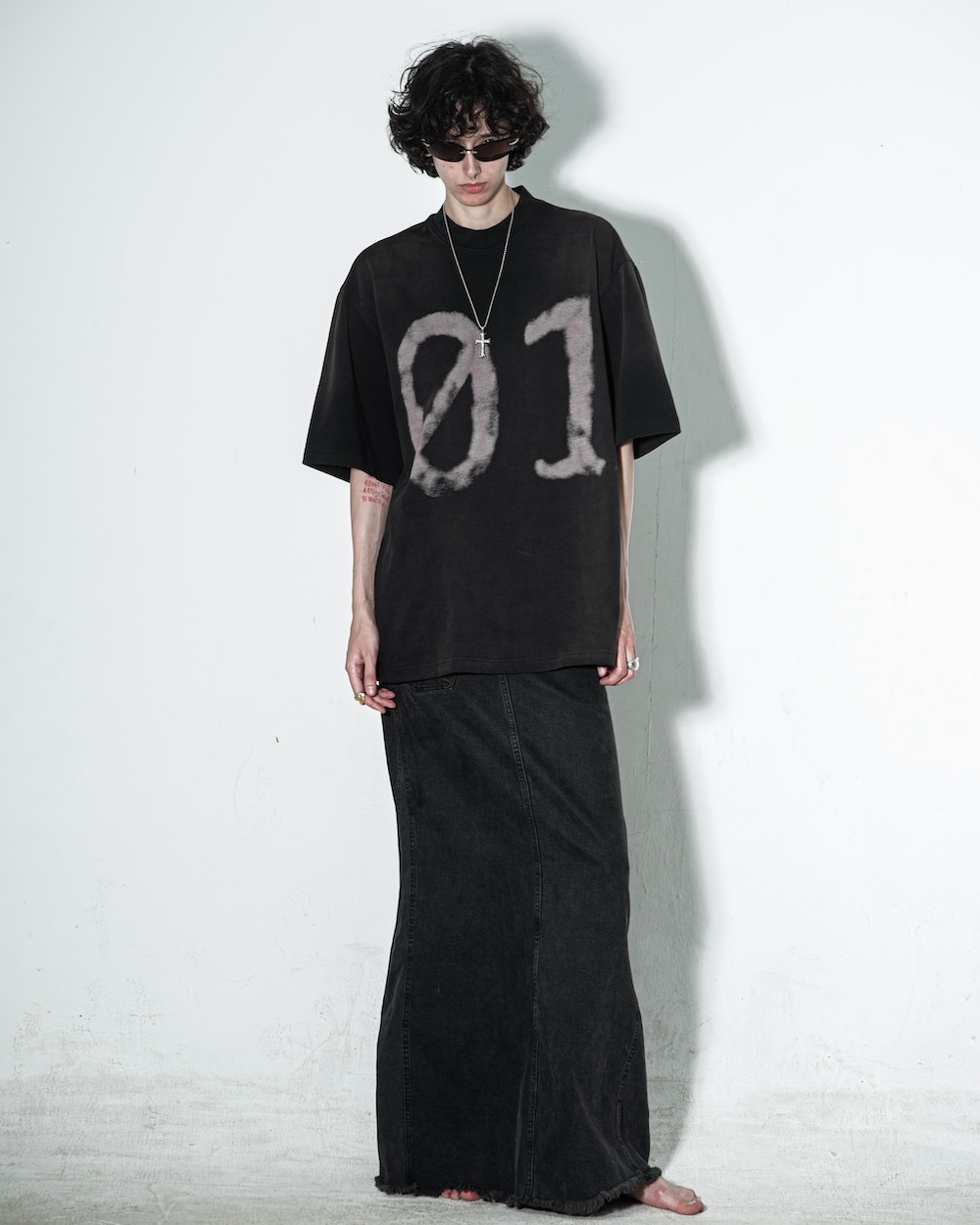 HOLIDAY24 01 WASHED T-SHIRT - BLACK