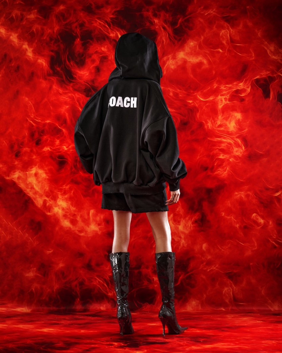 SSMA COACH ZIP HOODIE - BLACK