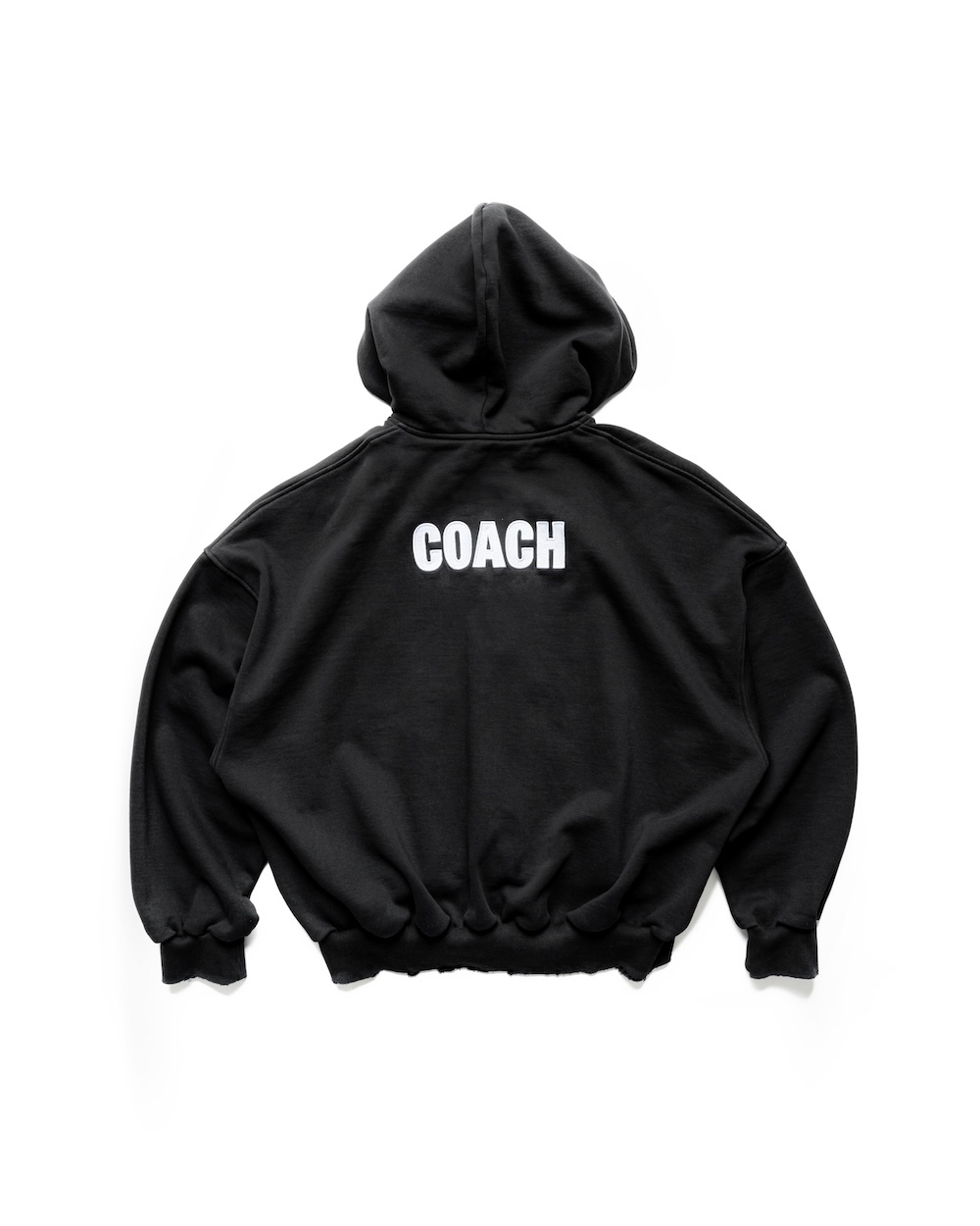 SSMA COACH ZIP HOODIE - BLACK