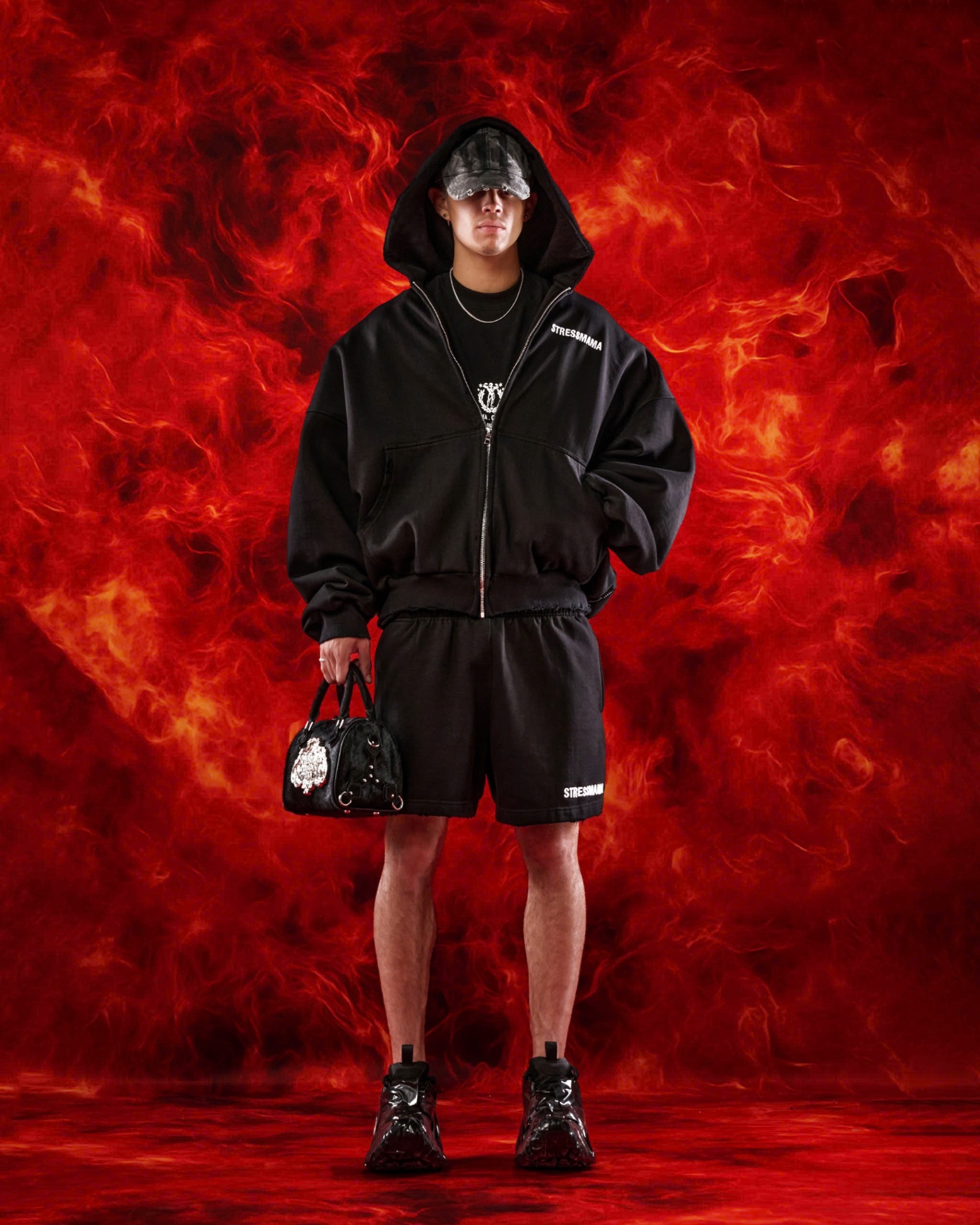 SSMA COACH ZIP HOODIE - BLACK