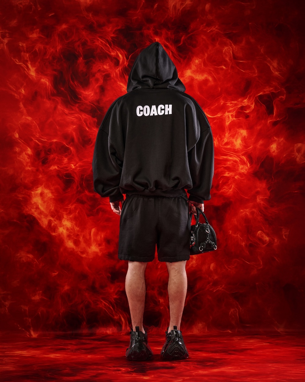 SSMA COACH ZIP HOODIE - BLACK