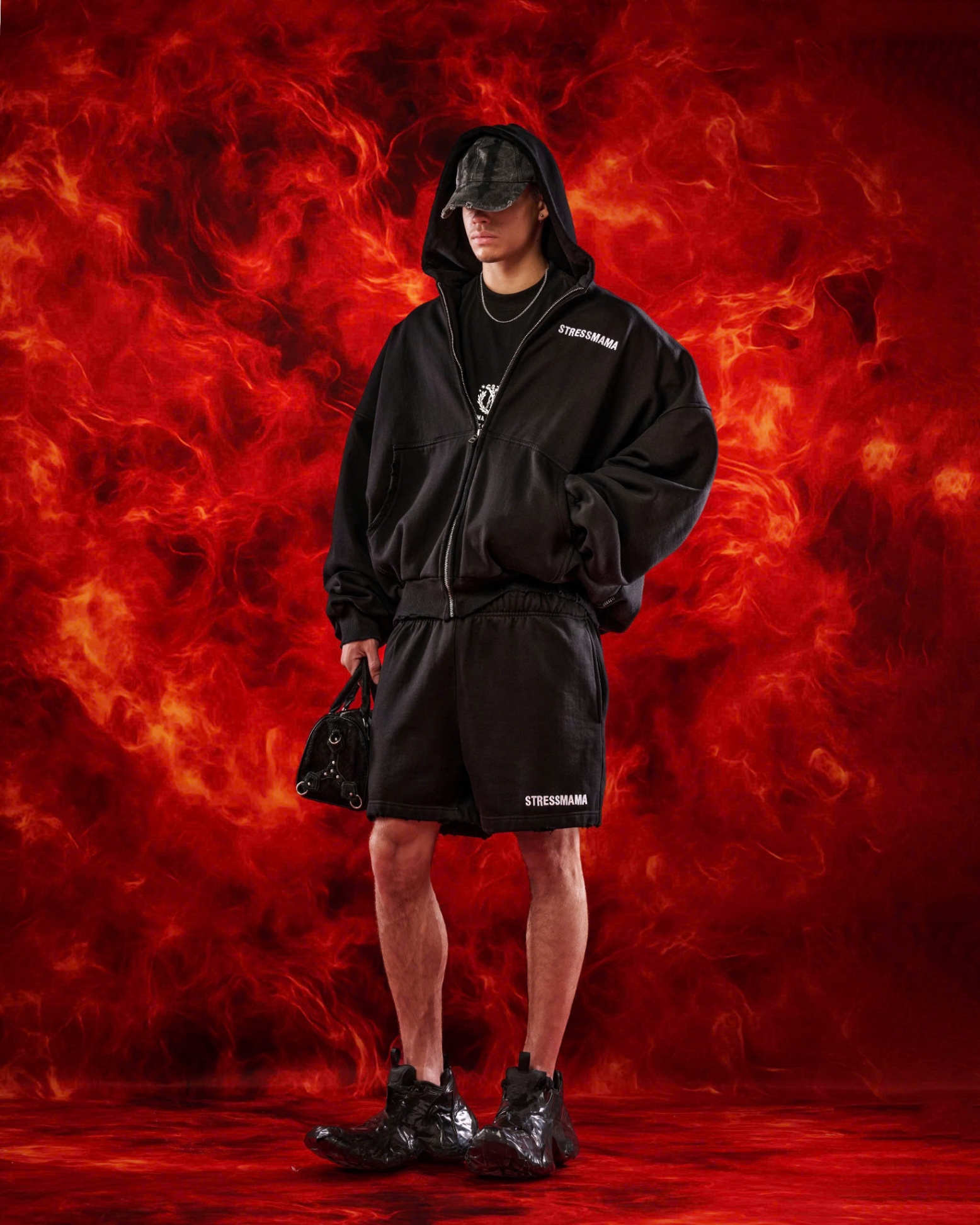 SSMA COACH ZIP HOODIE - BLACK