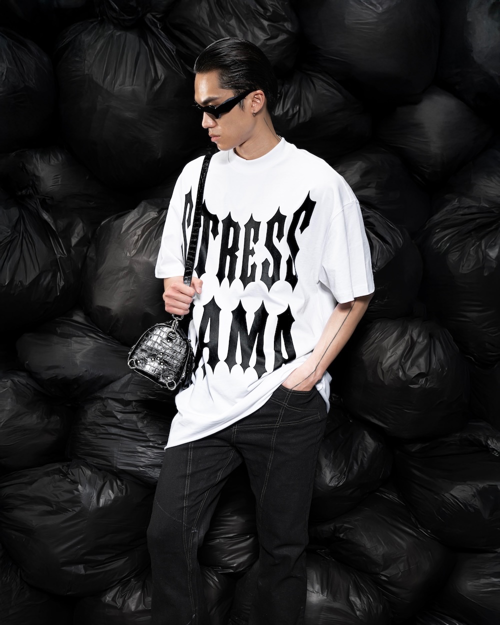 SUMMER25 THREAT T-SHIRT - WHITE