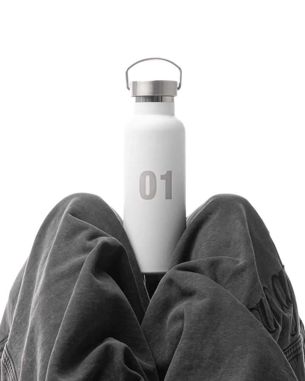 SSMA STAINLESS STEEL WATER BOTTLE - WHITE