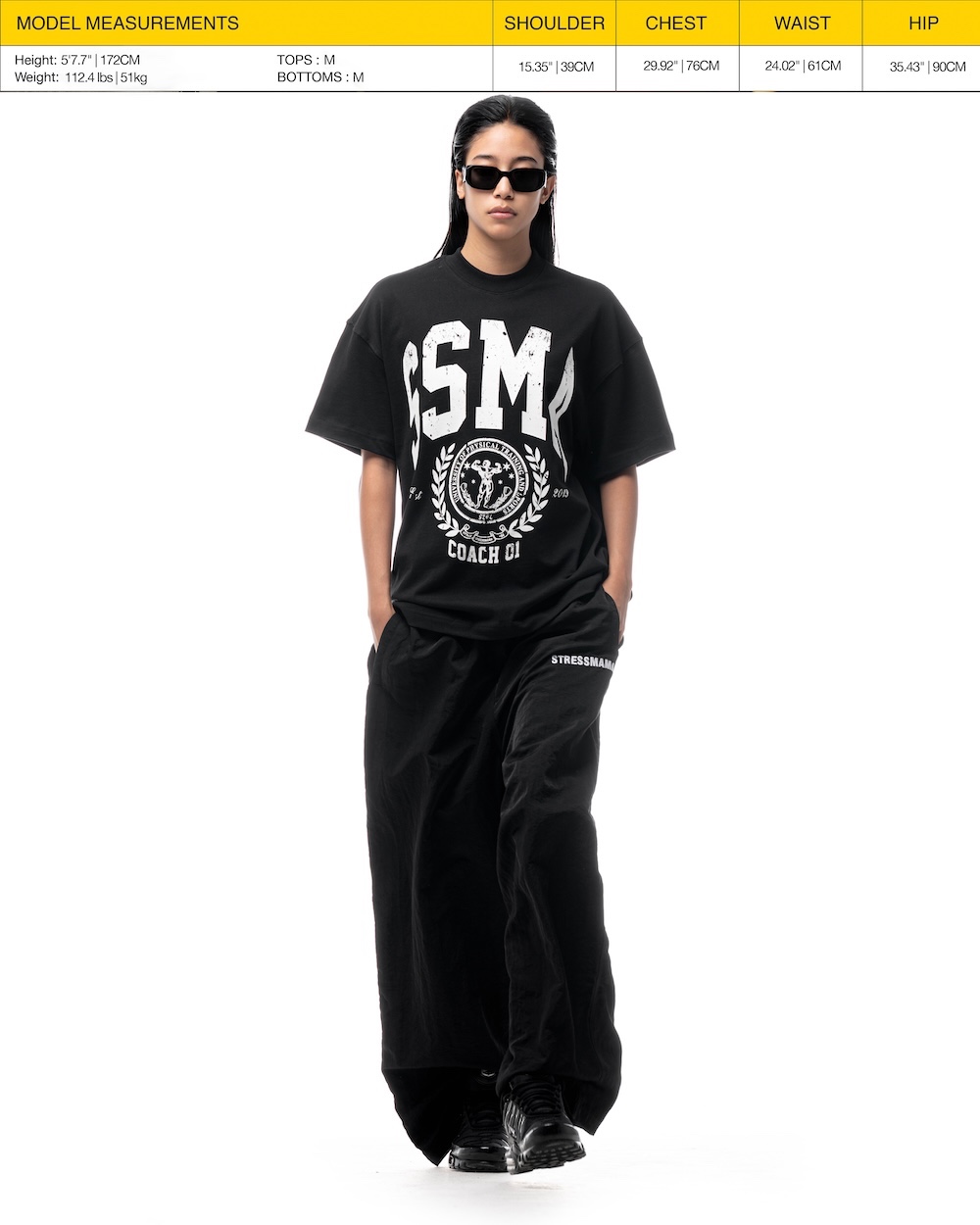 SSMA PT UNIVERSITY T-SHIRT - BLACK