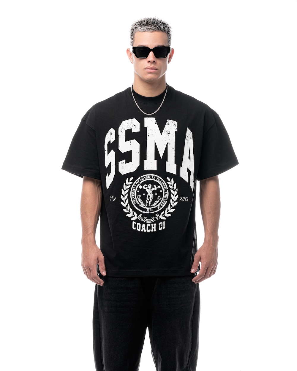 SSMA PT UNIVERSITY T-SHIRT - BLACK
