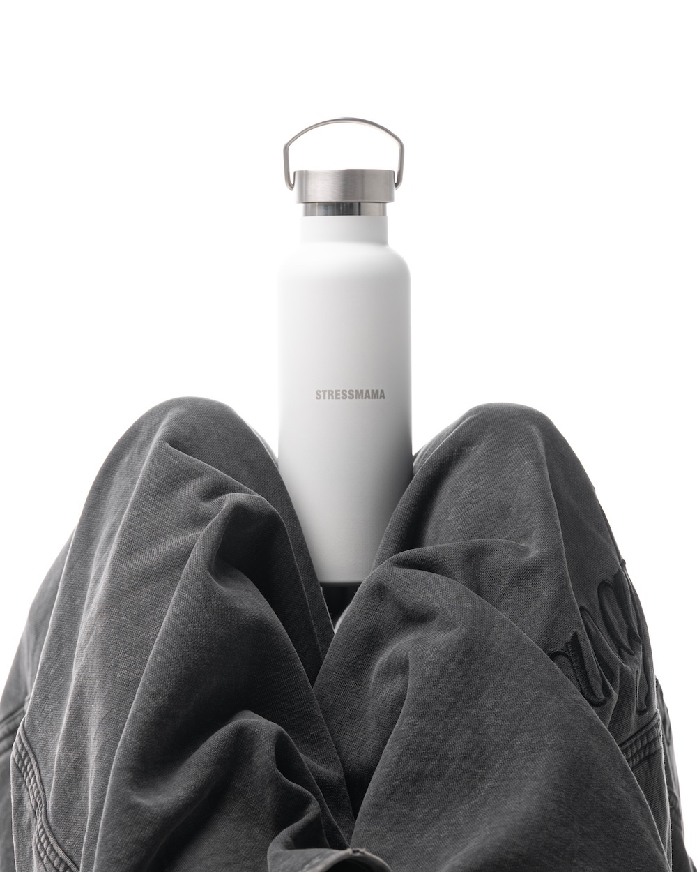 SSMA STAINLESS STEEL WATER BOTTLE - WHITE