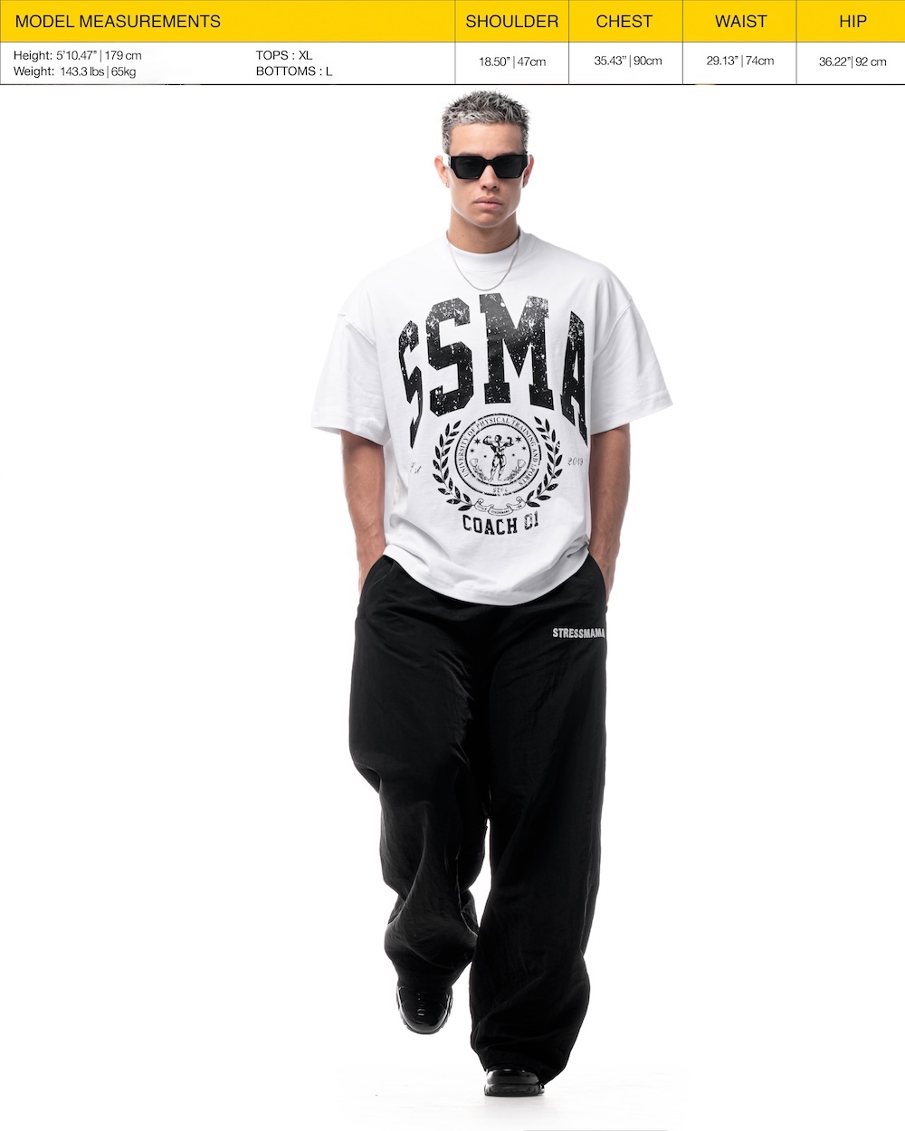 SSMA PT UNIVERSITY T-SHIRT - WHITE