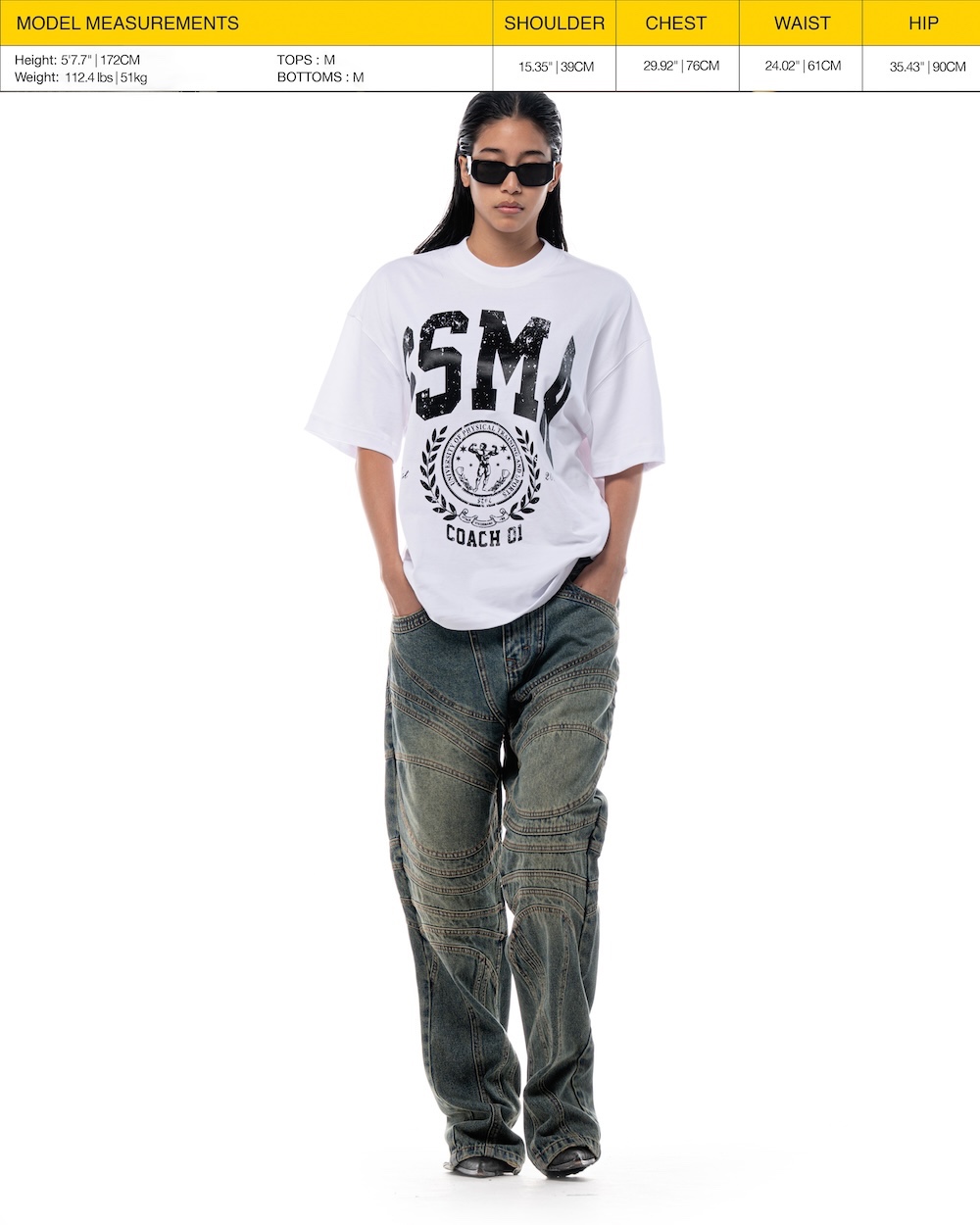 SSMA PT UNIVERSITY T-SHIRT - WHITE