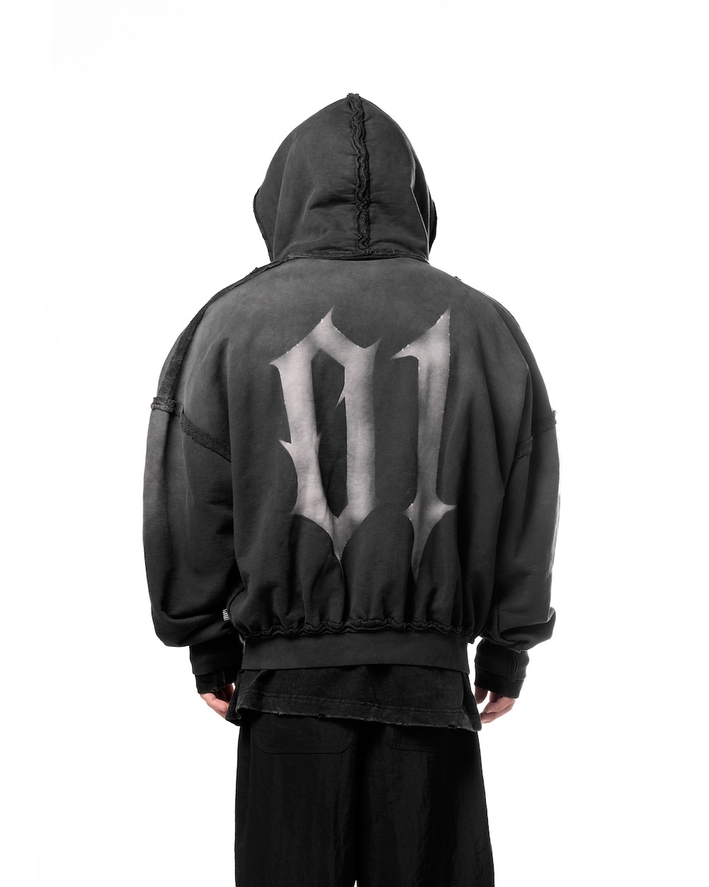 MAMAFIA 01 ZIP HOODIE - BLACK