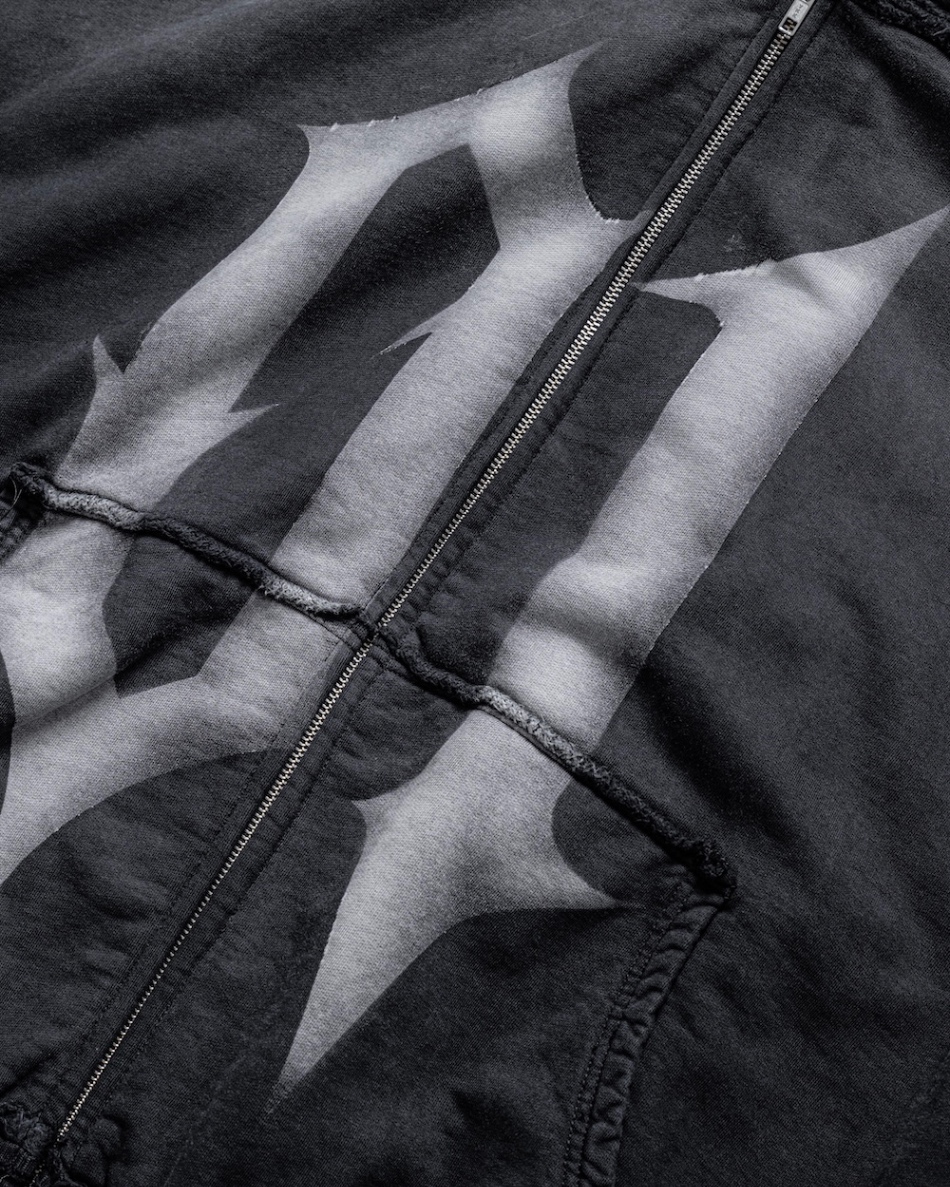 MAMAFIA 01 ZIP HOODIE - BLACK
