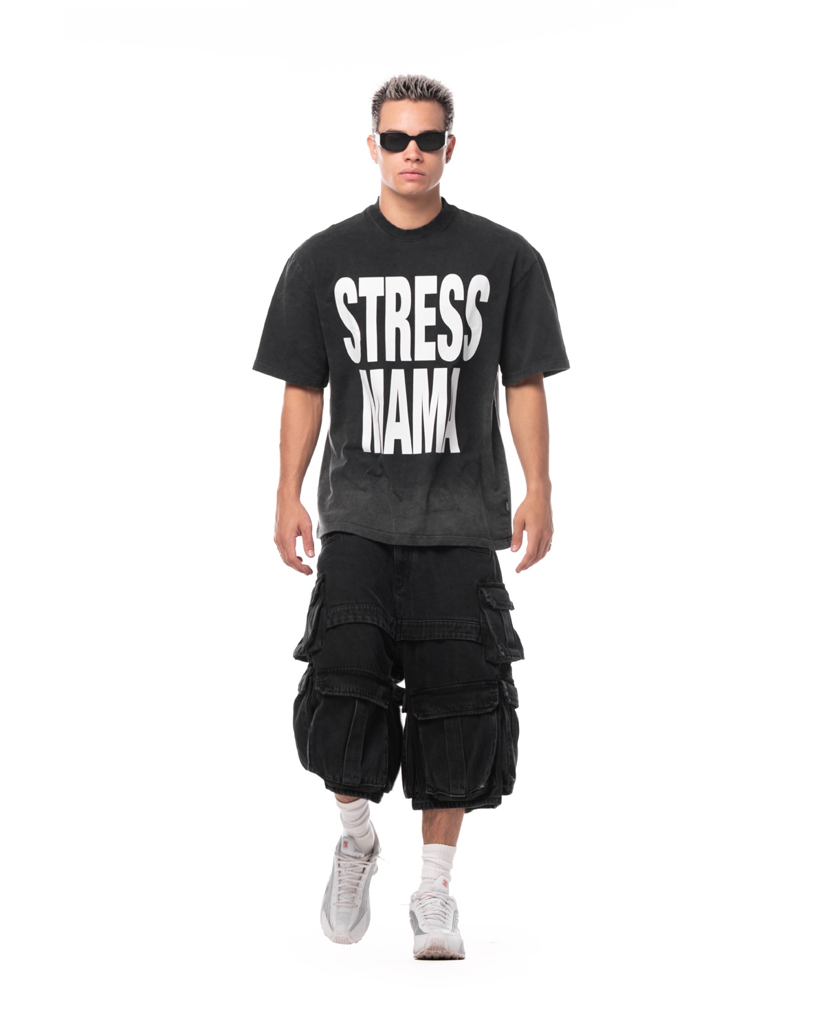 MAMAFIA BASIC WASHED T-SHIRT - BLACK