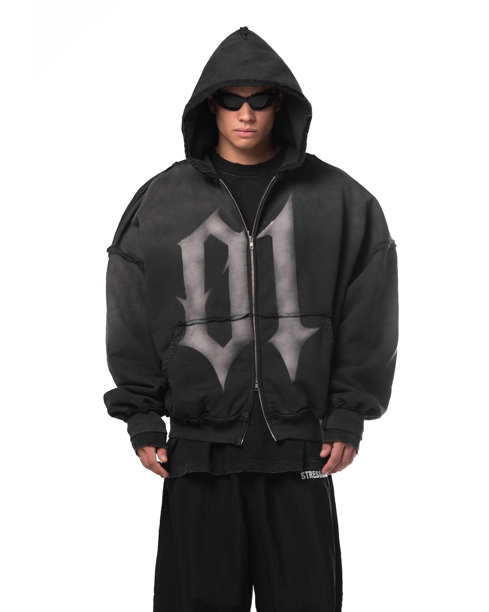 MAMAFIA 01 ZIP HOODIE - BLACK - L