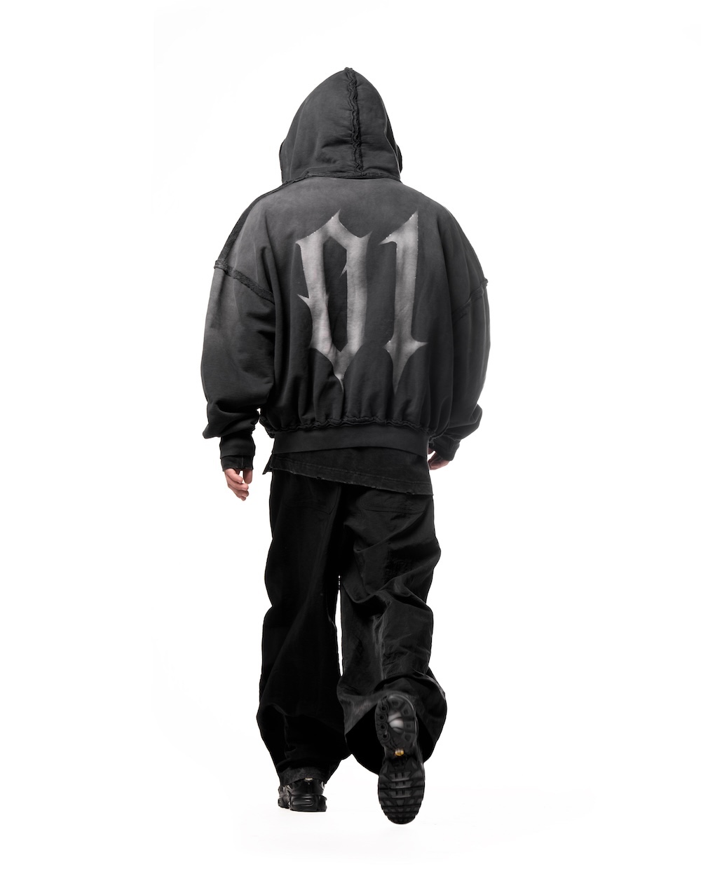 MAMAFIA 01 ZIP HOODIE - BLACK