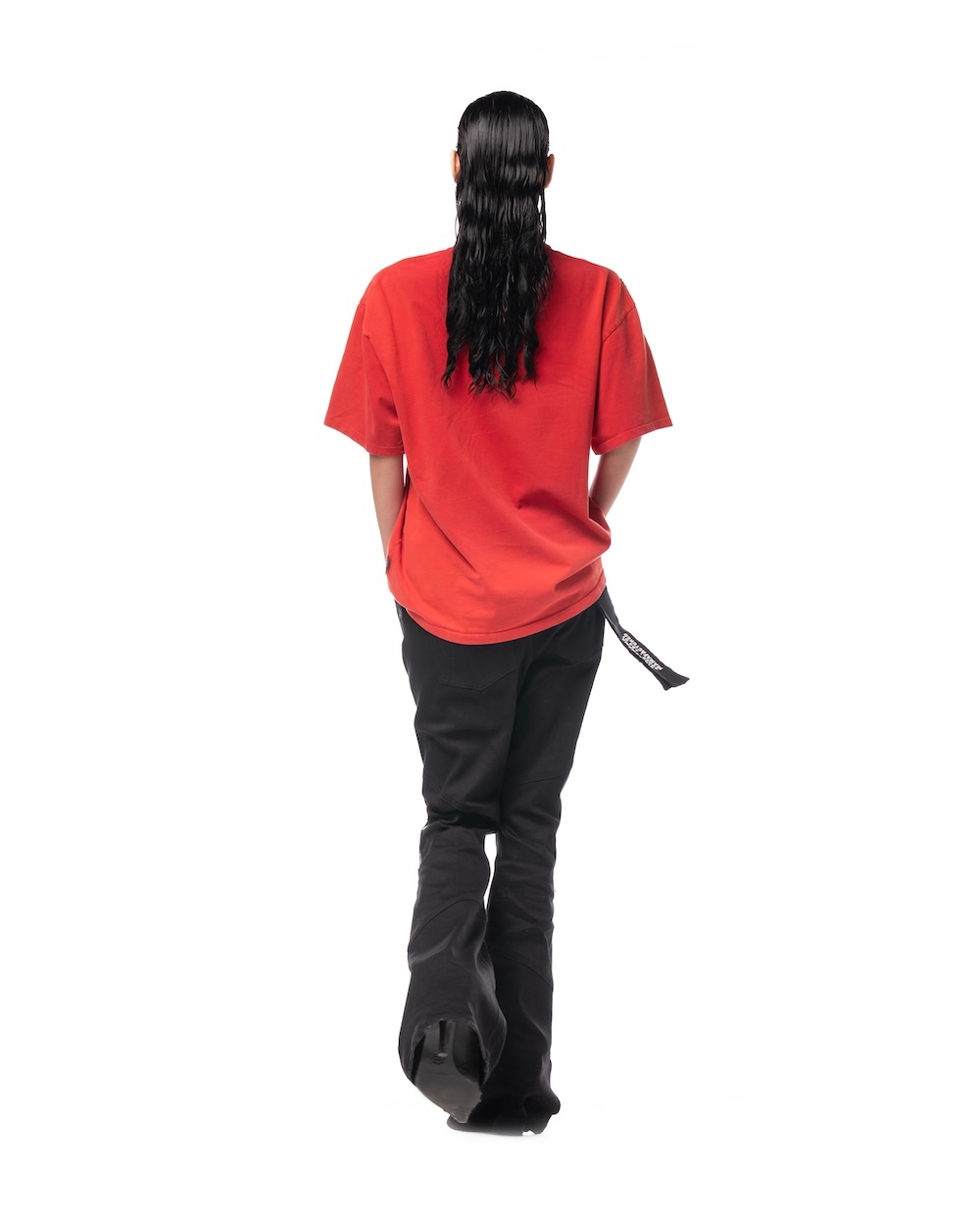 MAMAFIA BASIC WASHED T-SHIRT - RED