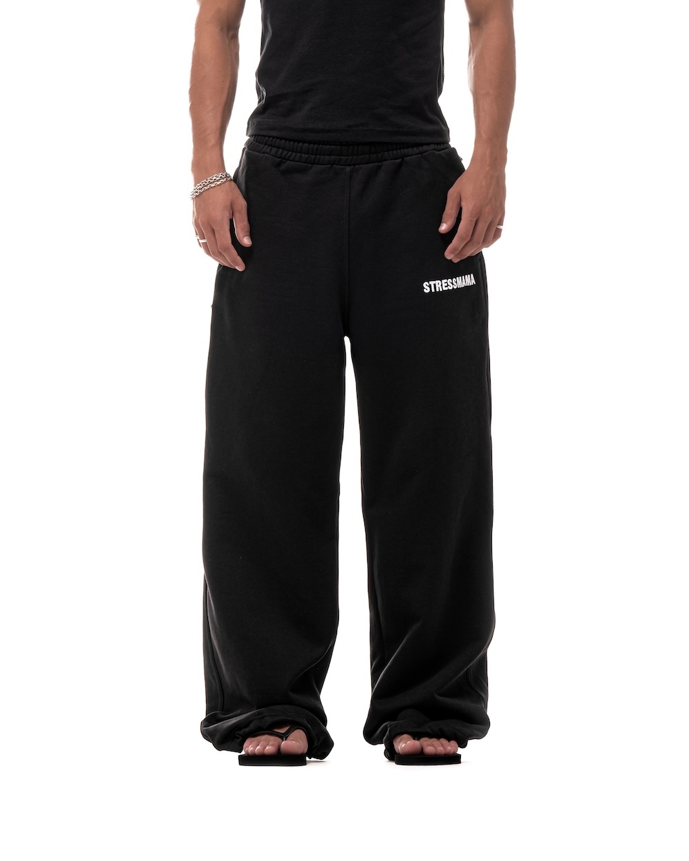 FALL25 LOGO SWEAT PANTS - BLACK - S