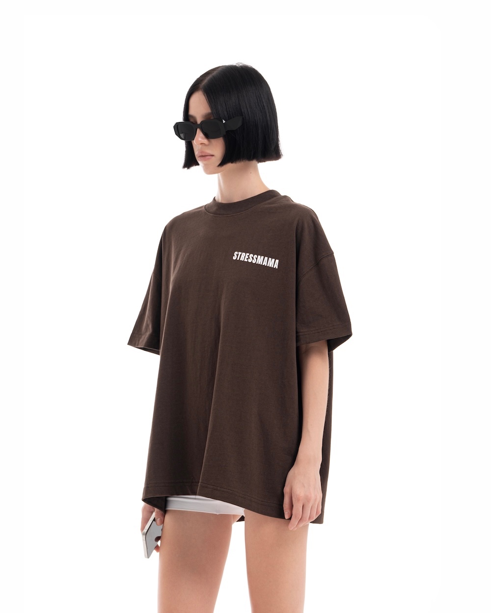 FW25 BASIC T-SHIRT - BROWN