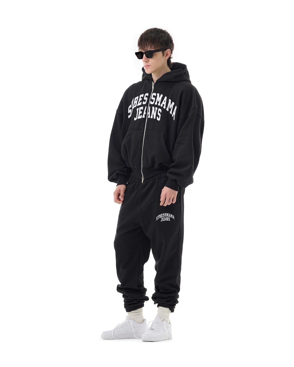 FW25 SSMA JEANS SWEAT PANTS - BLACK