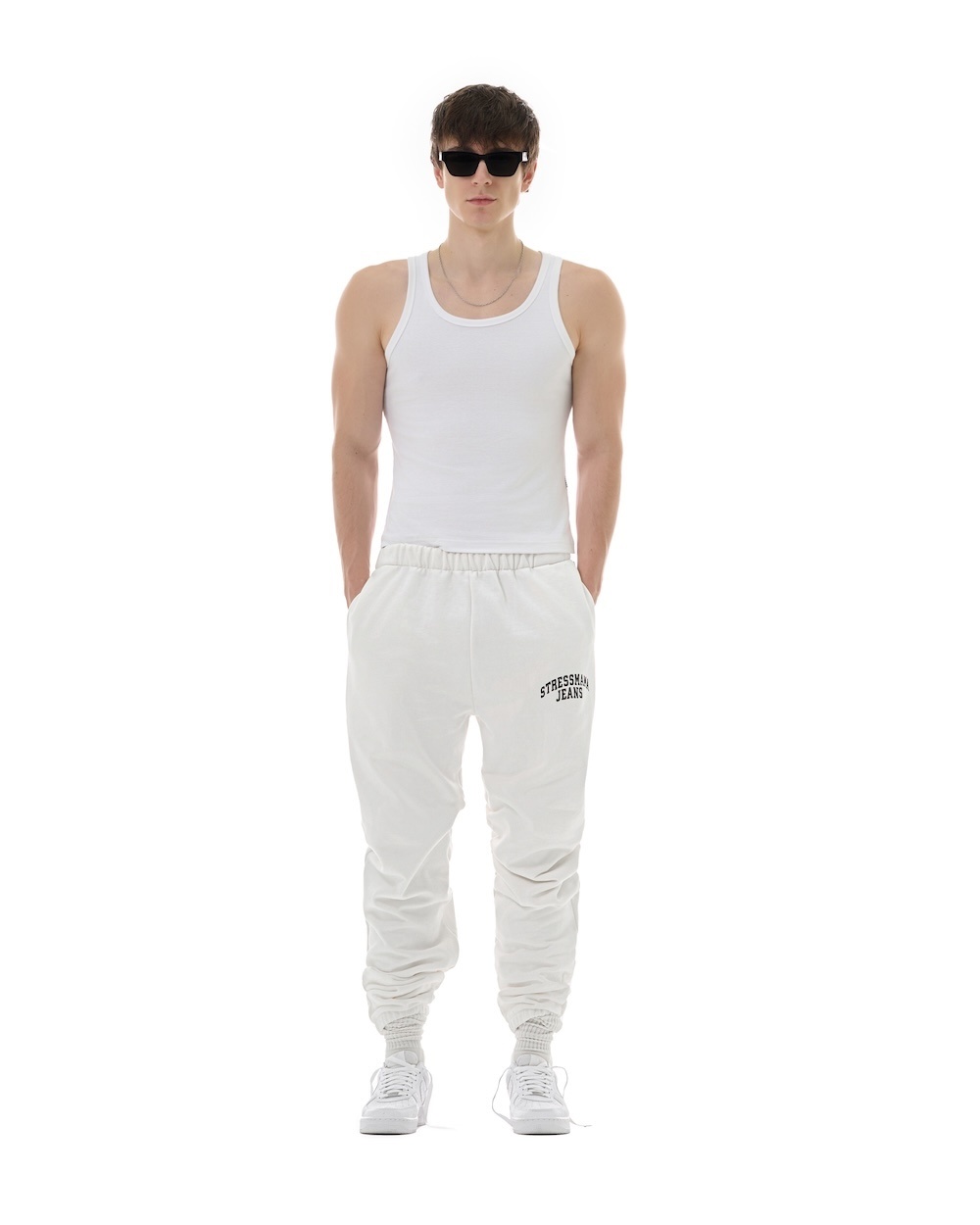 FW25 SSMA JEANS SWEAT PANTS - WHITE