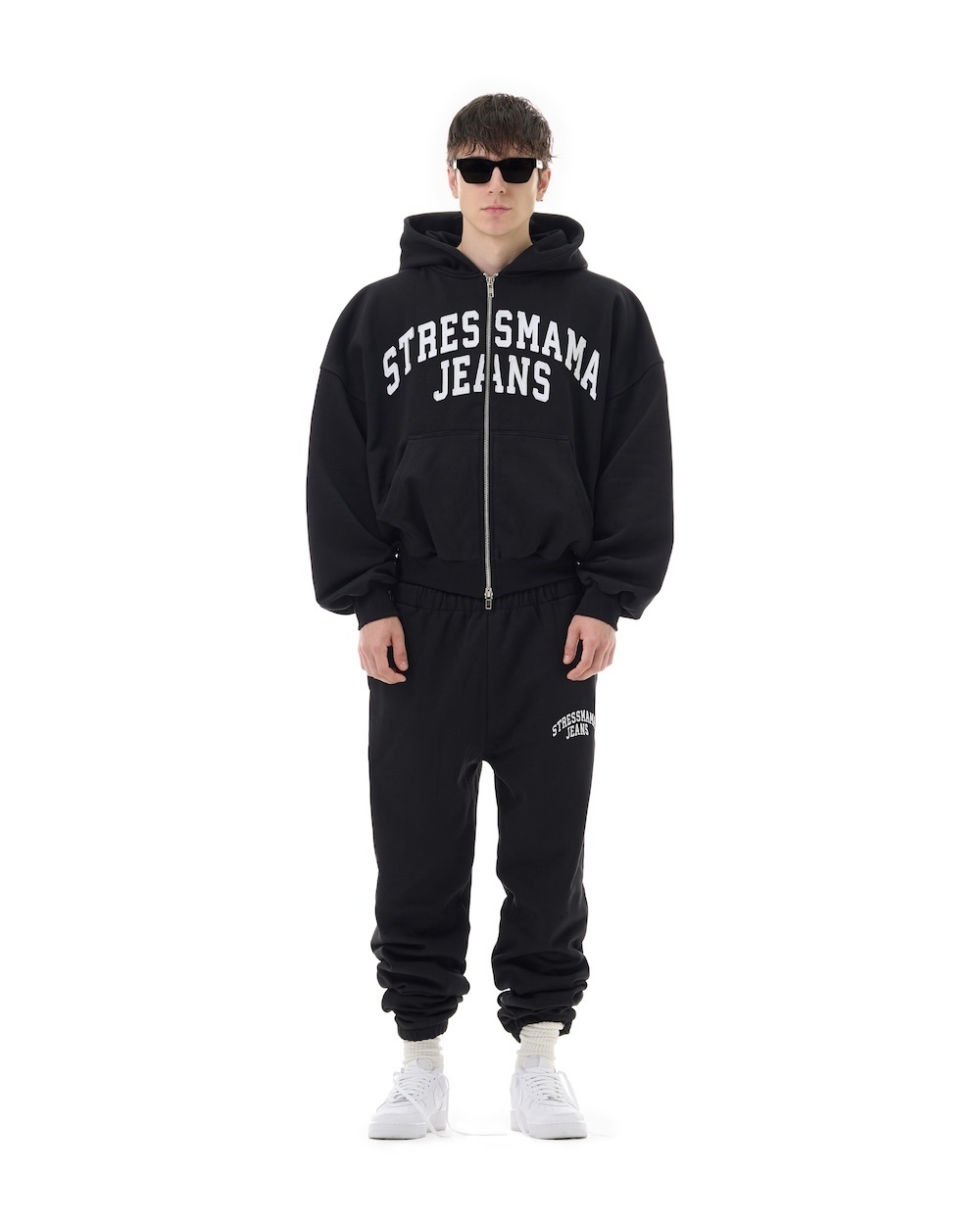 FW25 SSMA JEANS SWEAT PANTS - BLACK
