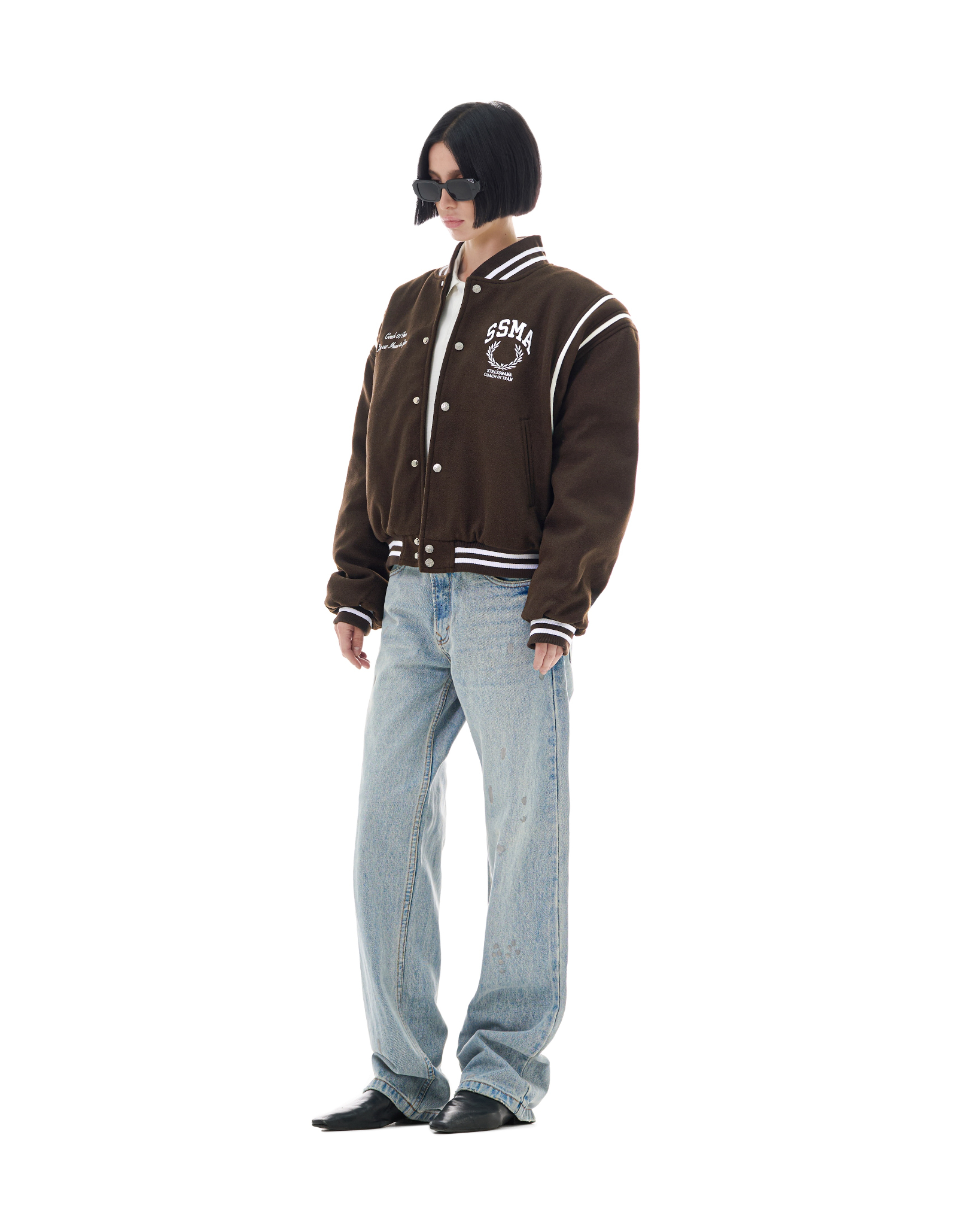 FW25 VARSITY JACKET - BROWN