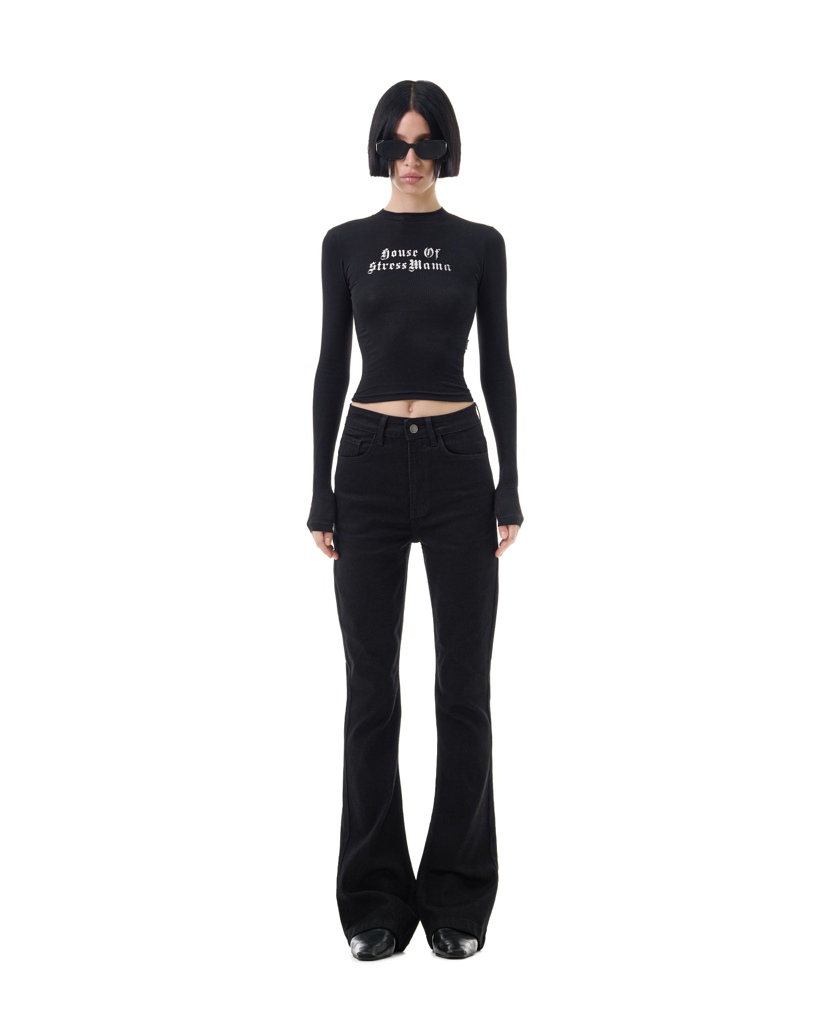FW25 FLARED JEANS - BLACK