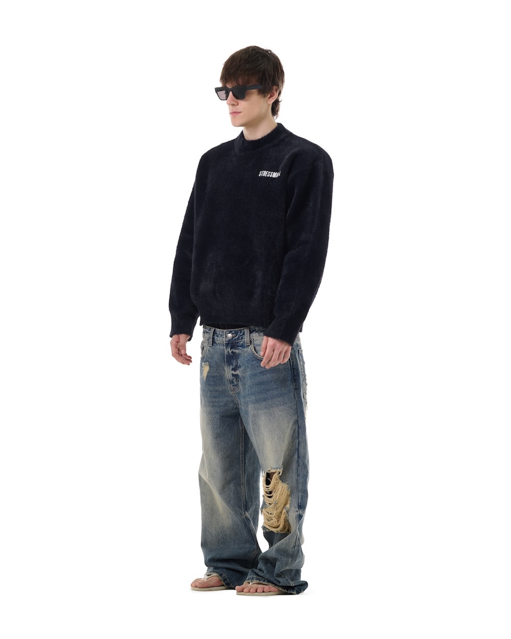 FW25 KNIT SWEATER - BLACK