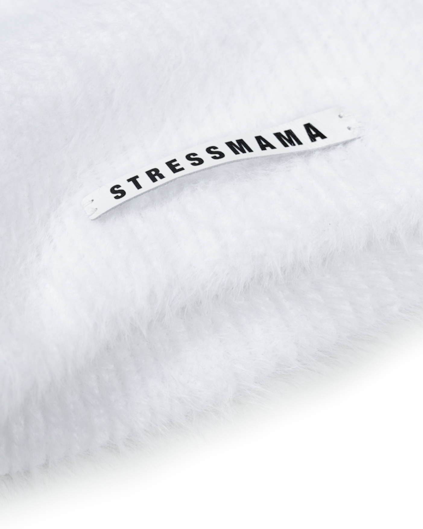 FW25 KNIT BEANIE HAT - WHITE