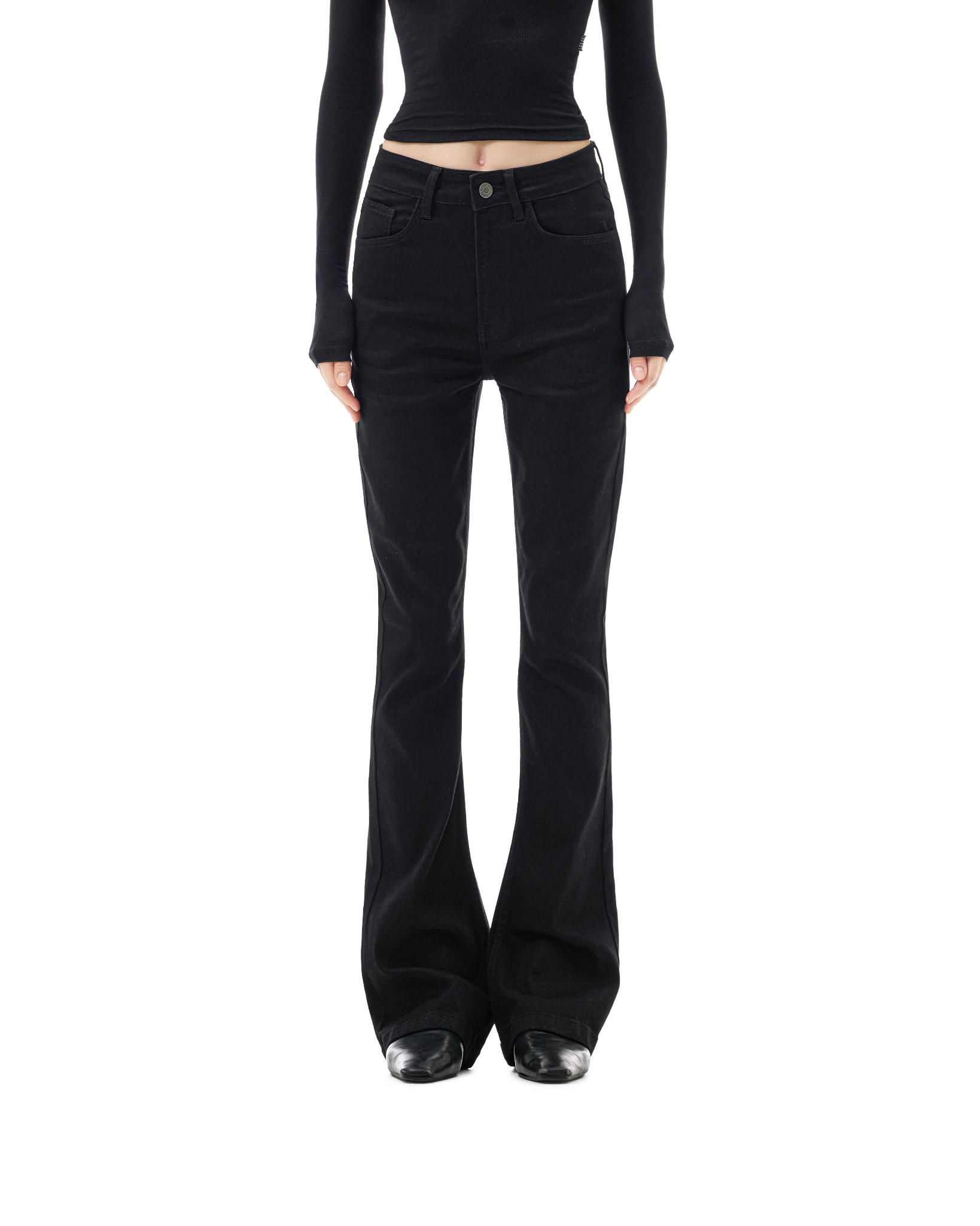 FW25 FLARED JEANS - BLACK
