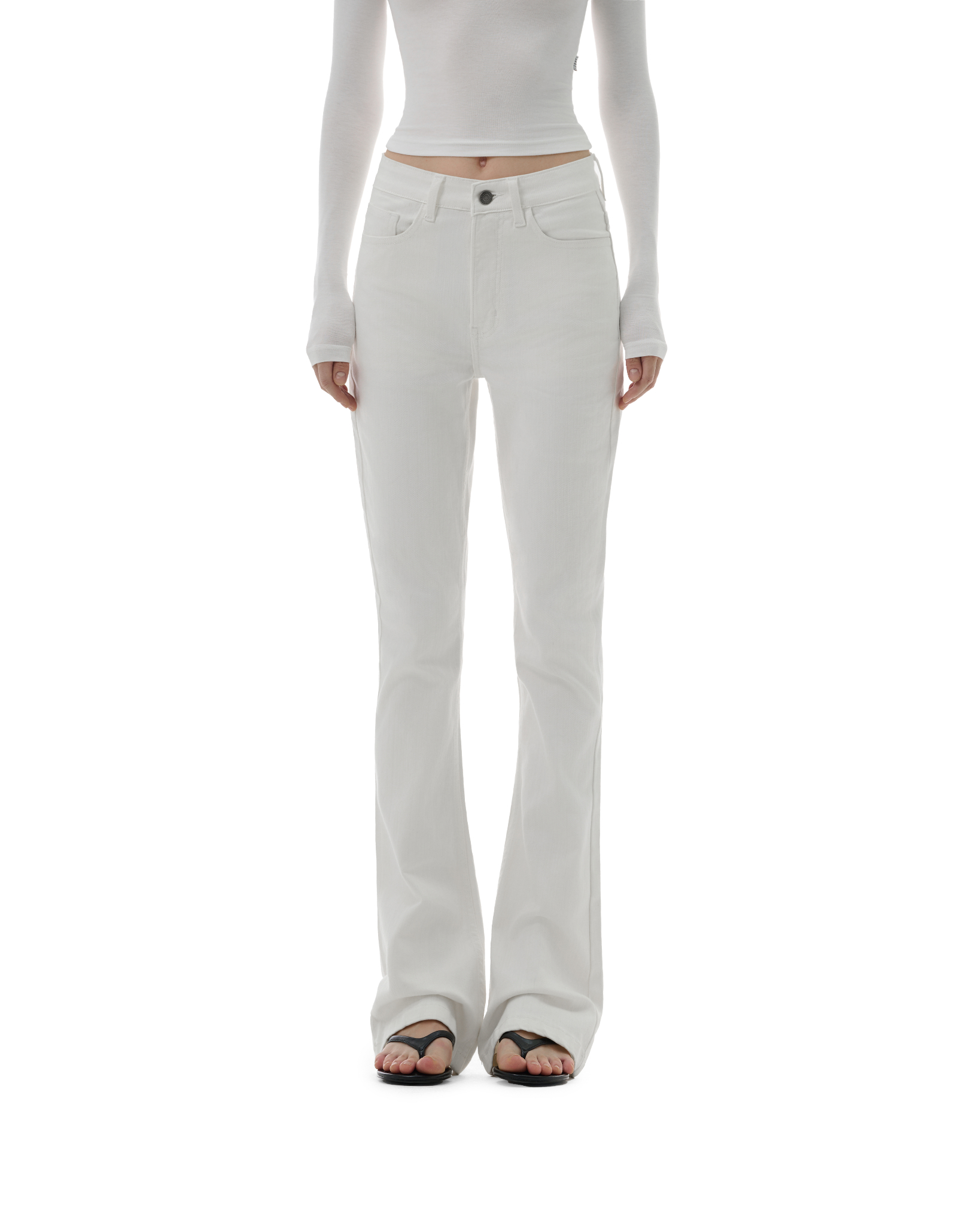 FW25 FLARED JEANS - WHITE