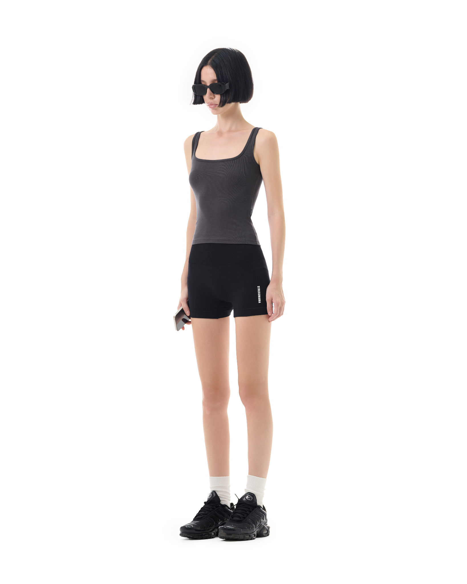 FW25 SSMA BIKER SHORTS - BLACK