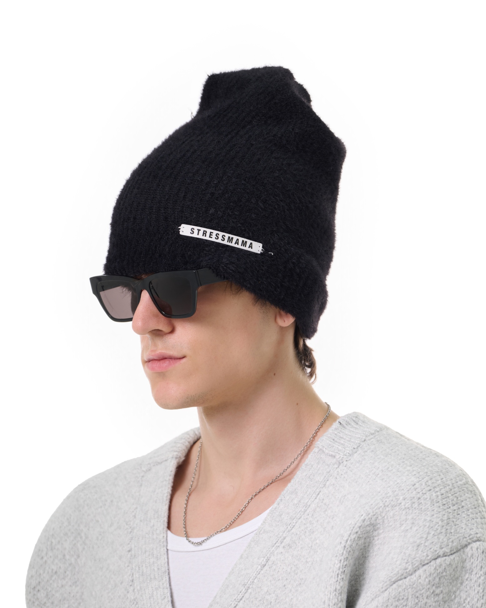 FW25 KNIT BEANIE HAT - BLACK