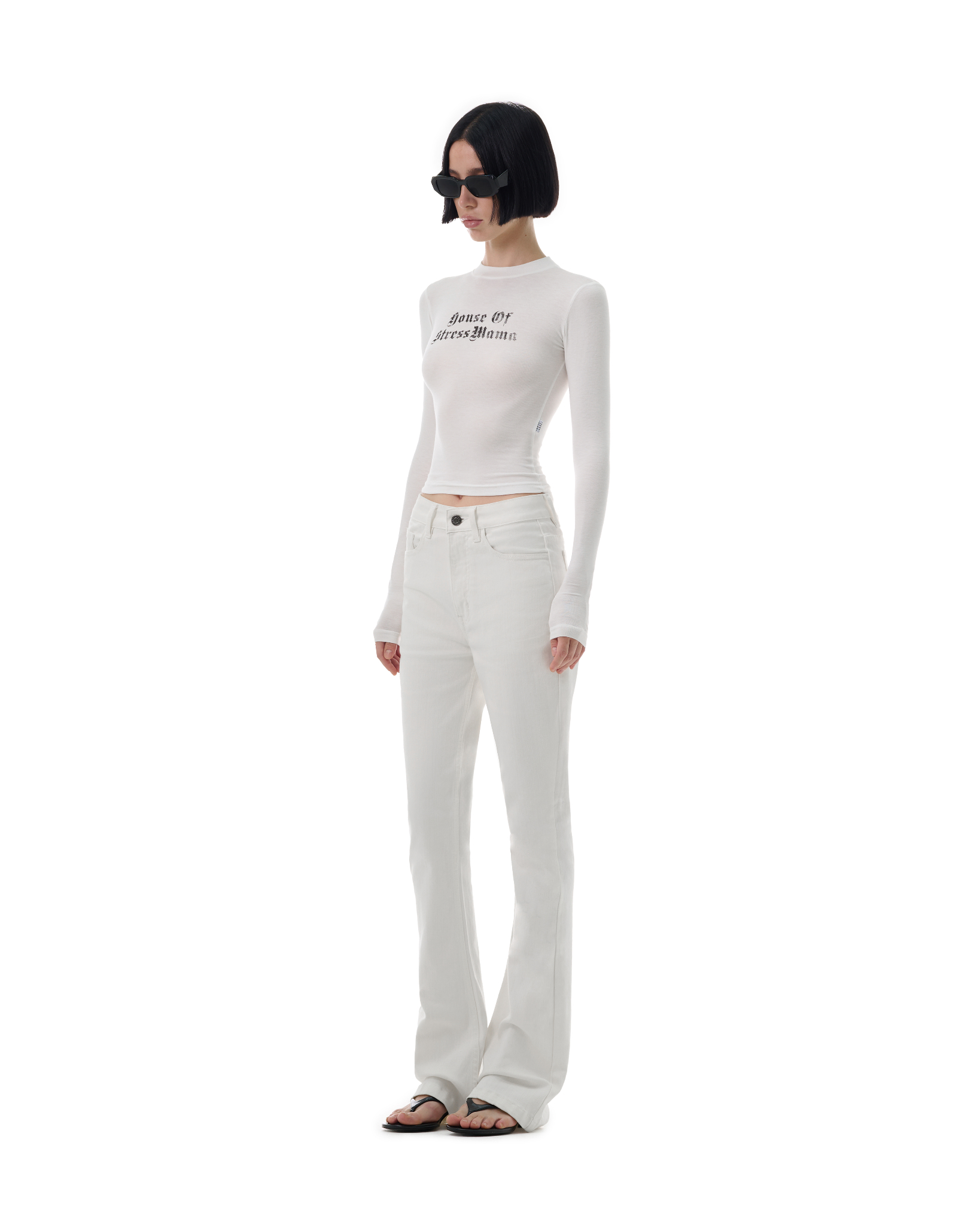 FW25 FLARED JEANS - WHITE