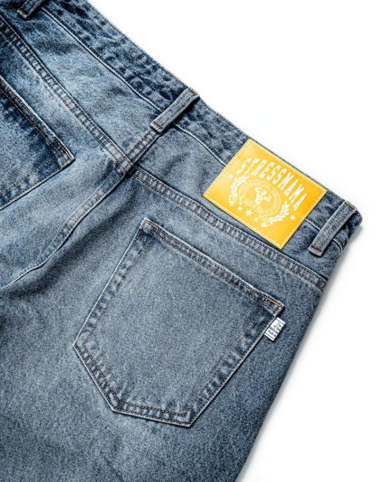FW25 SHREDDED JEANS - BLUE