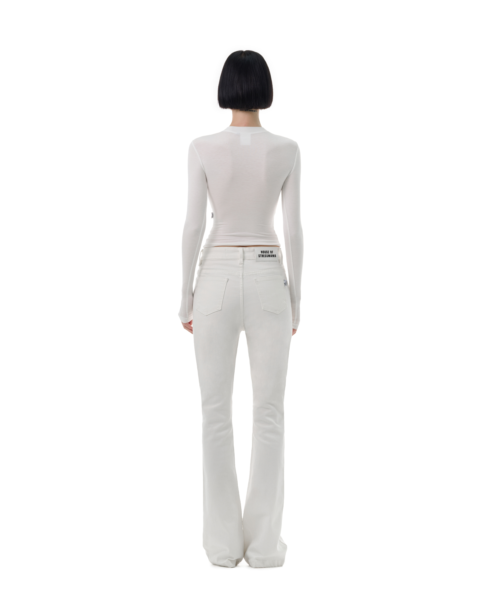 FW25 FLARED JEANS - WHITE
