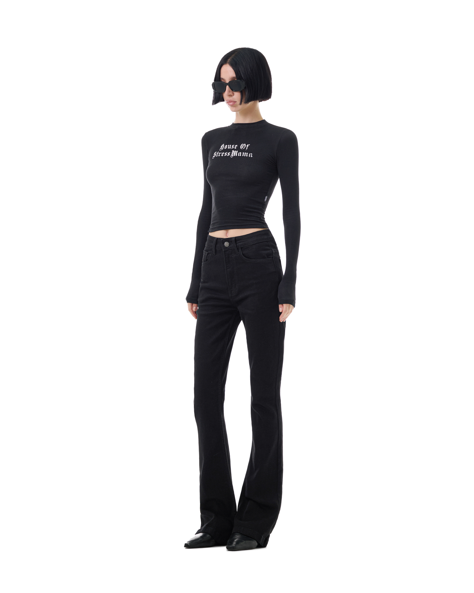 FW25 FLARED JEANS - BLACK