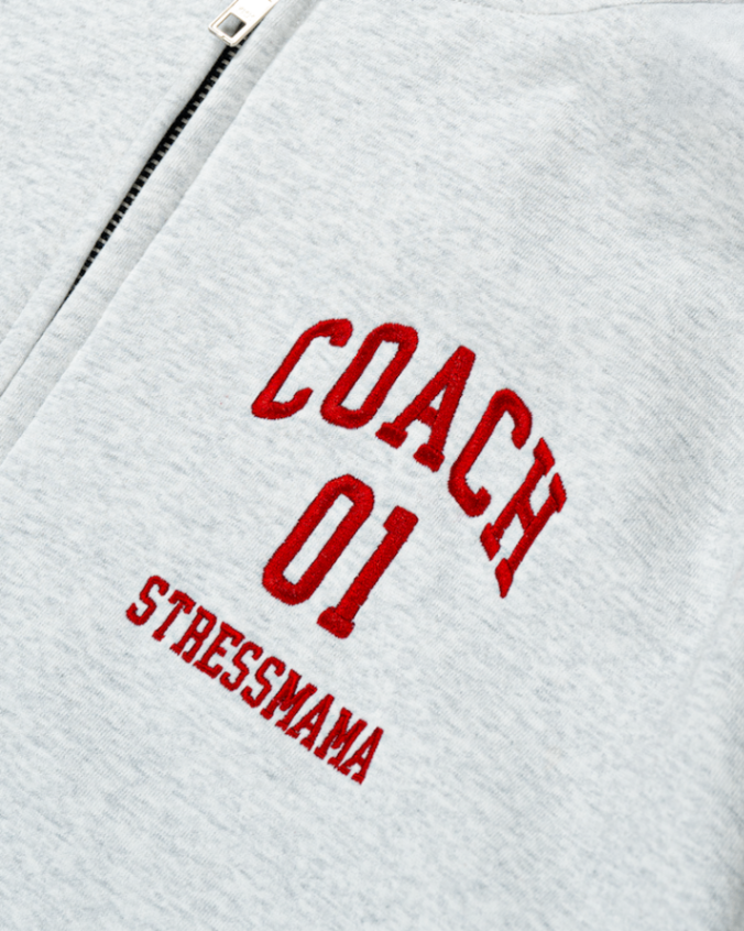 FW25 PT UNIVERSITY ZIP HOODIE - GRAY